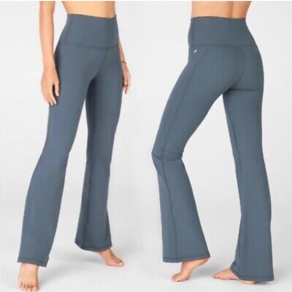 Fabletics Ultra High Waisted PureLuxe Wide Leg Flared Leggings - Picture 12 of 12